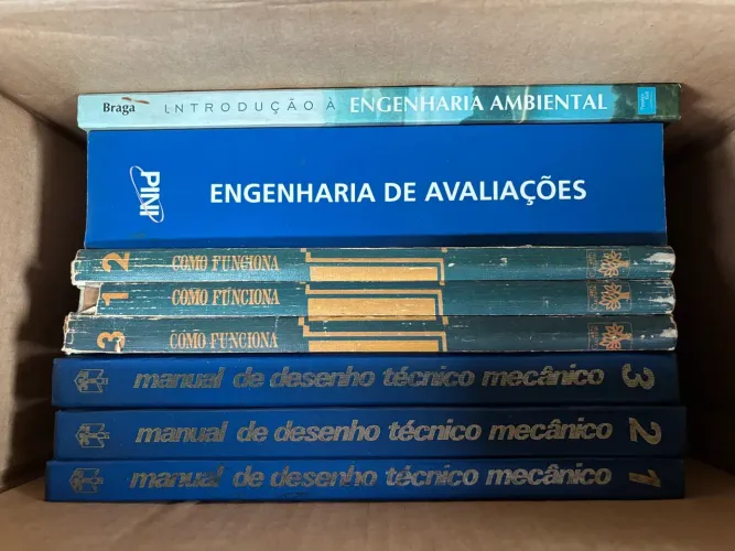 Doação de livros técnicos de engenharia