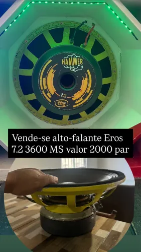 Alto falantes Eros 7.2 3600RMS