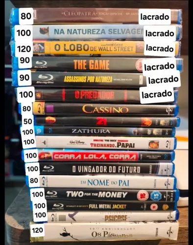 Lote Blu-ray vários filmes raros bluray