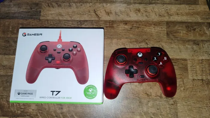 Controle Gamesir T7 Vermelho, Anti-Drift - XBOX One, Series X/S e PC