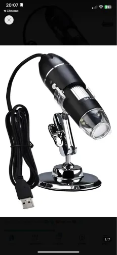 USB Digital Microscope 40X to 1000X, 8 LED Magnification Endoscope Camera