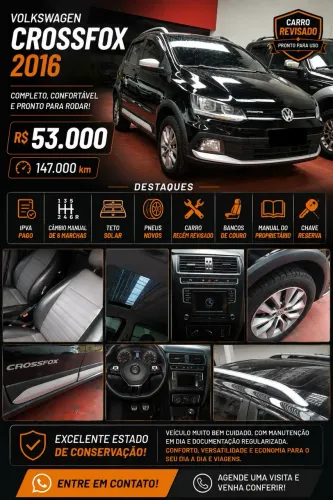 Volkswagen Crossfox 1.6 T. Flex 16V 5P 2016