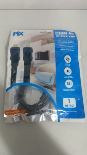 Cabo HDMI 4K ultra HD de 1 metro, cabo 4k tipo flat