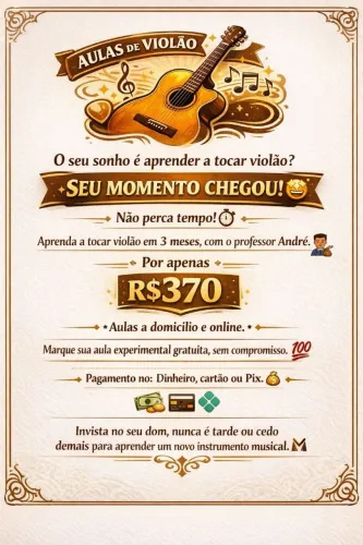 Aula de violão prof André Dex