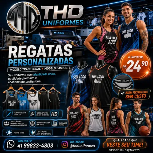 Regatas Personalizadas Regatas de Basquete com sua Logo