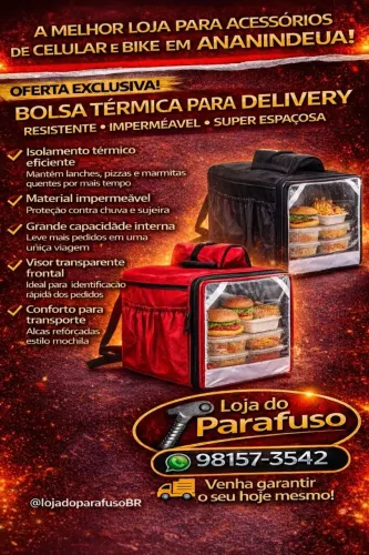 Parafuso mochila motoboy