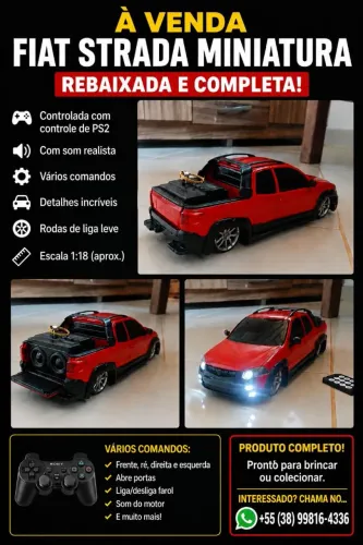 ? Miniatura Fiat/Strada rebaixada ? controle remoto