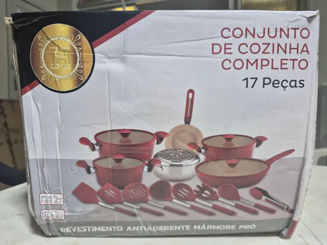 Panela revestimento antiaderente mármore pro