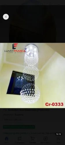 lustre cristal 3 globos cr-0333