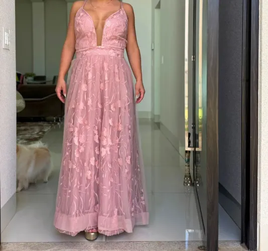 Vestido de Festa Rosa