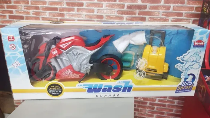 Brinquedo Wash Garage - Moto - Novo