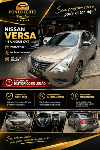 Nissan Versa Unique 1.6 16V Flexstart 4P Aut. 2017