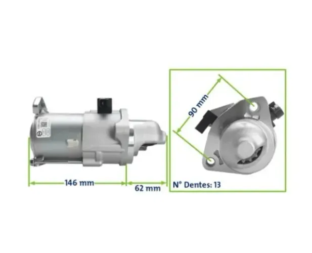 MOTOR DE PARTIDA 12V ZEN 31013/9D/FIAT IVECO DAILY 3.0L DIESEL, F1CFA401A 2014 DAILY 3.0L 