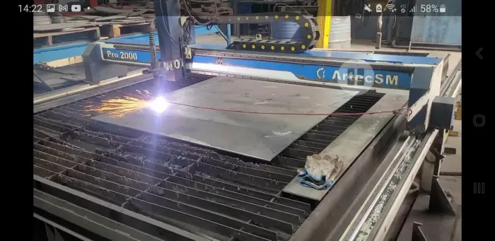Maquina corte cnc plasma e oxicorte.
