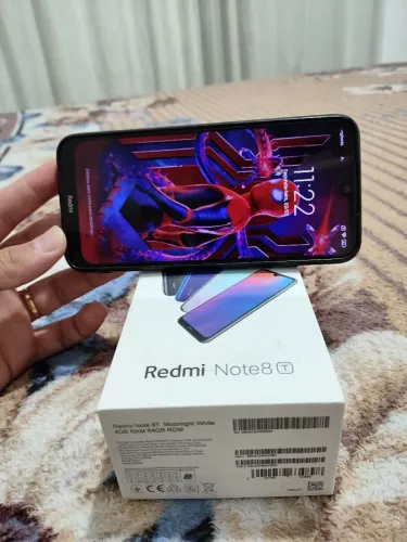 Redimi Note 8T Moonlight White <br>4GB RAM 64 GB ROM<br>4GB RAM 64 GB ROM