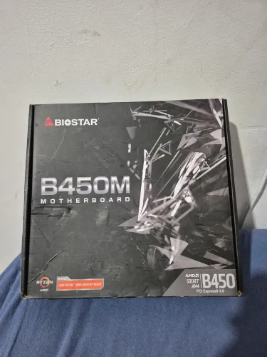 Placa mãe b450m Biostar (nova)
