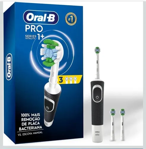 Escova de Dente Elétrica Oral-B PRO Series 1 + 3 Refis - Nova