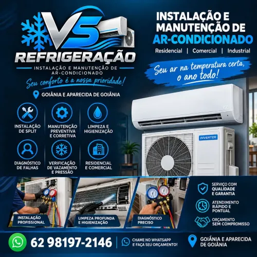 Instalação e Manutenção de Ar Condicionado | Goiânia e Aparecida