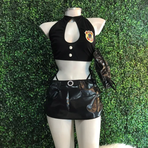 Fantasia Policial Luxo- TAMANHO ÚNICO