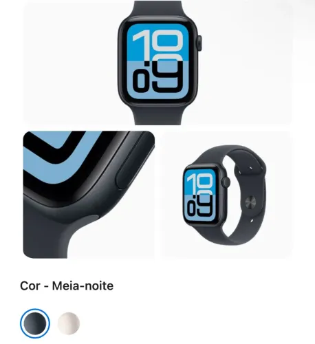Apple Watch SE 3° 44 mm Alumínio Meia-noite