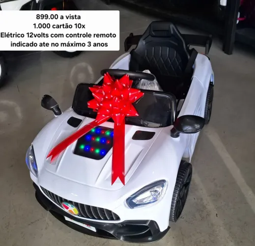 Carrinho elétrico infantil 12v com controle remoto