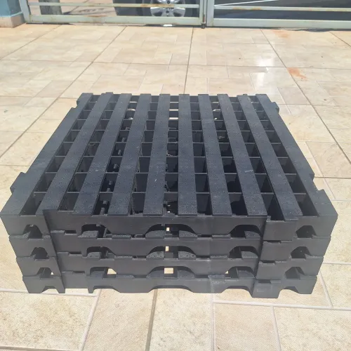 Estrado Plástico 50x50x4,5 Pallet Plástico