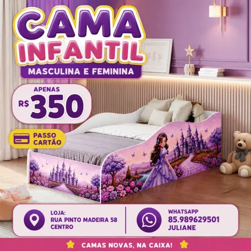 Camas infantis masculina e feminina NOVAS