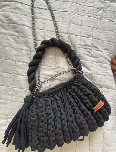 Bolsa de Praia Luxo das Marias Preta