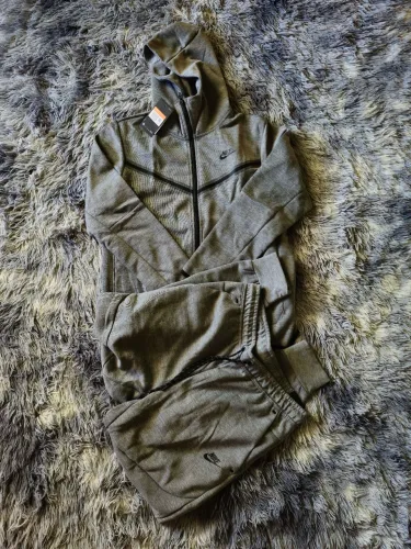 conjunto nike tech fleece cinza novo