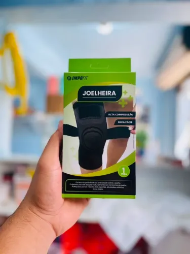Joelheira de Compressão Ortopédica com Faixa Dupla