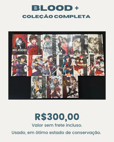 Mangá blood plus coleção completa