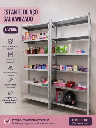 Prateleiras de aço galvanizado 