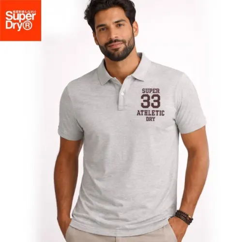 super dry - polo piquet premium bordado