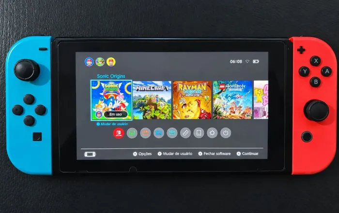 Nintendo switch V2 destravado 9 jogos 