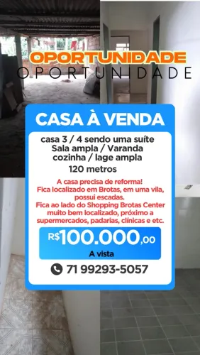 OPORTUNIDADE CASA EM BROTAS