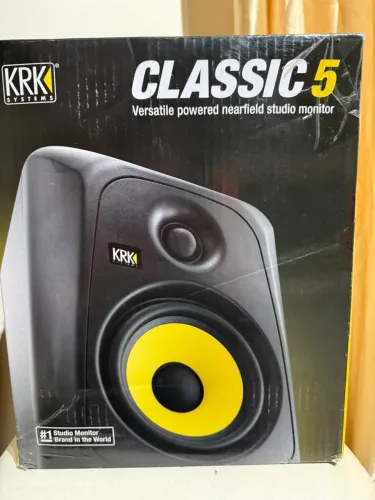 Monitor de Estúdio Profissional KRK Classic 5 - Som de Alta Qualidade ?