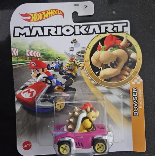 Hot Wheels Mario Kart - Bowser Badwagon - Miniatura 1/64