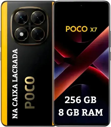 XIAOMI POCO X7 256GB 8GB RAM - AMARELO - NOVO NA CAIXA LACRADA 