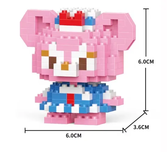 Desenho Animado Figura Construindo Bloco De Tijolos Montagem De Brinquedos