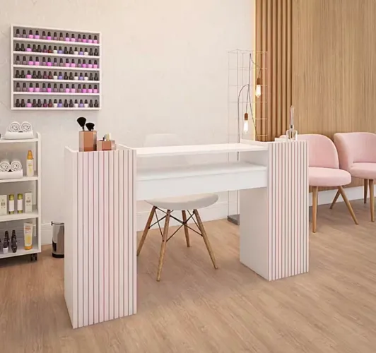 Mesa Nails + carrinho auxiliar 