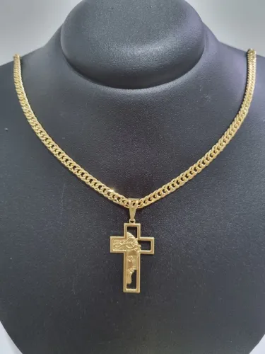 Corrente Masculina 70cm 100% moeda antiga 