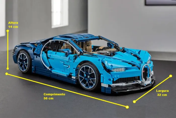 Bugatti Chiron de 3599 peças Kit Blocos de Montar