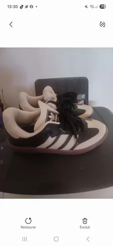 Tênis feminino adidas samba tamanho 35/36. Entrega em santa cruz rj ou proximidades.