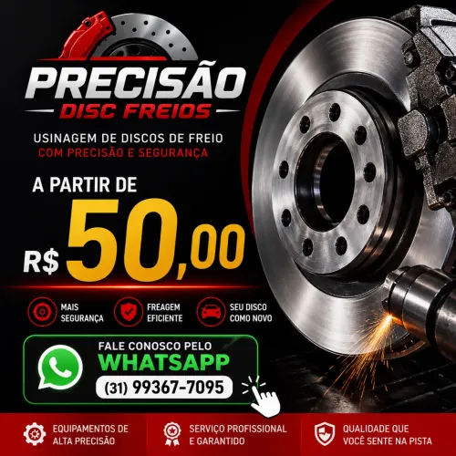 Retífica em disco de freio