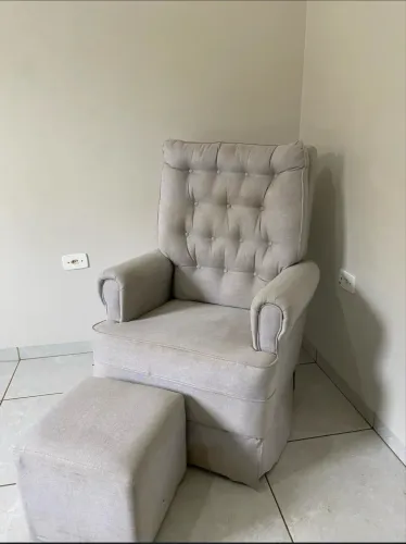 Cadeira Amamentação Linho