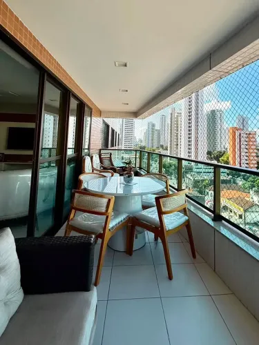 Apartamento alto padrão moura dubeux na madalena com 4 suítes e 3 vagas de garagem
