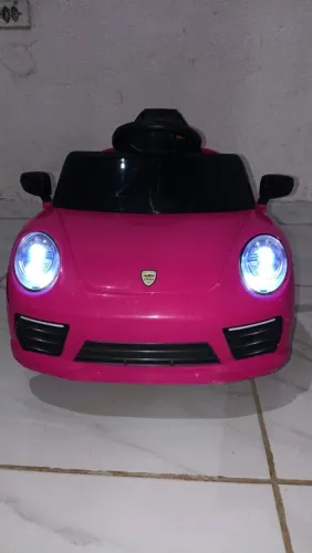 Carro Elétrico Infantil Rosa Zippy Com Controle Remoto Semi Novo