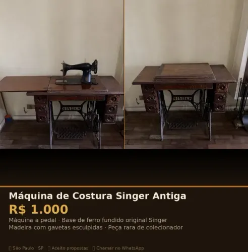 maquina de costura singer