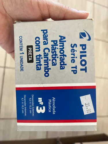 Almofada para carimbo com tinta 