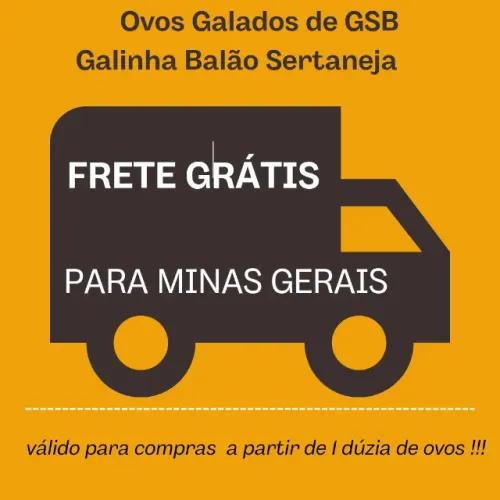 Ovos galados de Galinha Balão Sertaneja